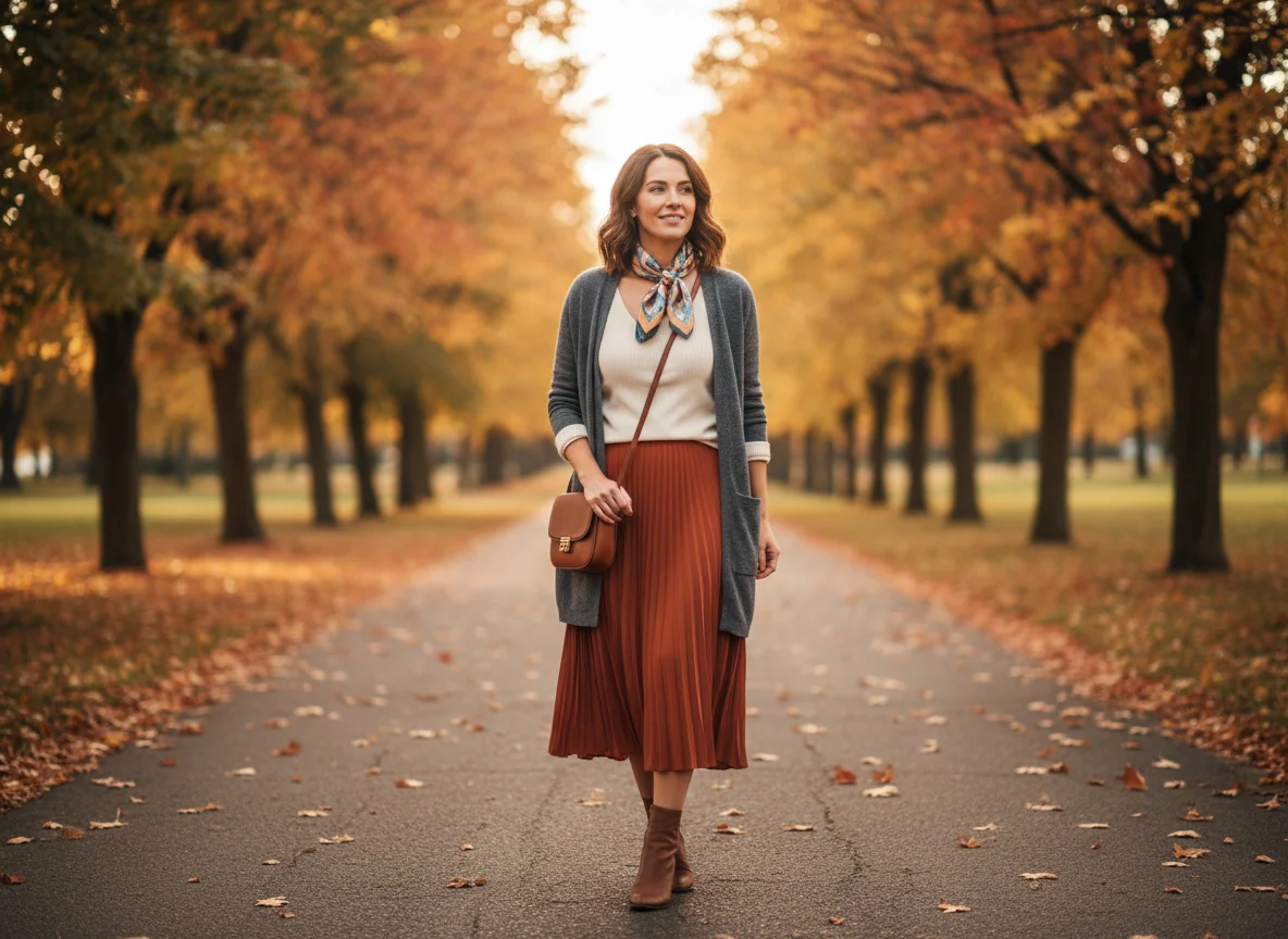 Quel haut mettre avec une jupe plissée longue pour équilibrer le volume - Image 4