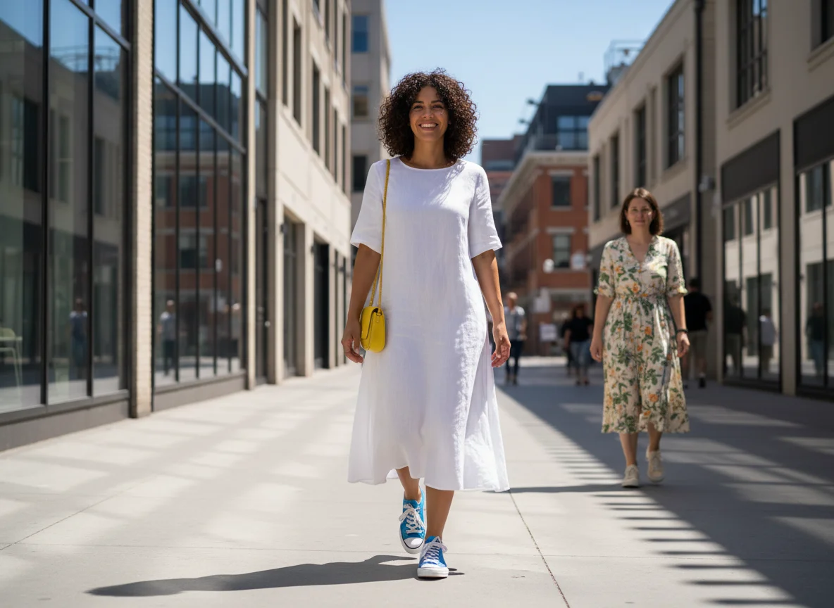 Quelle basket avec une robe : osez le look chic et décontracté - Image 5