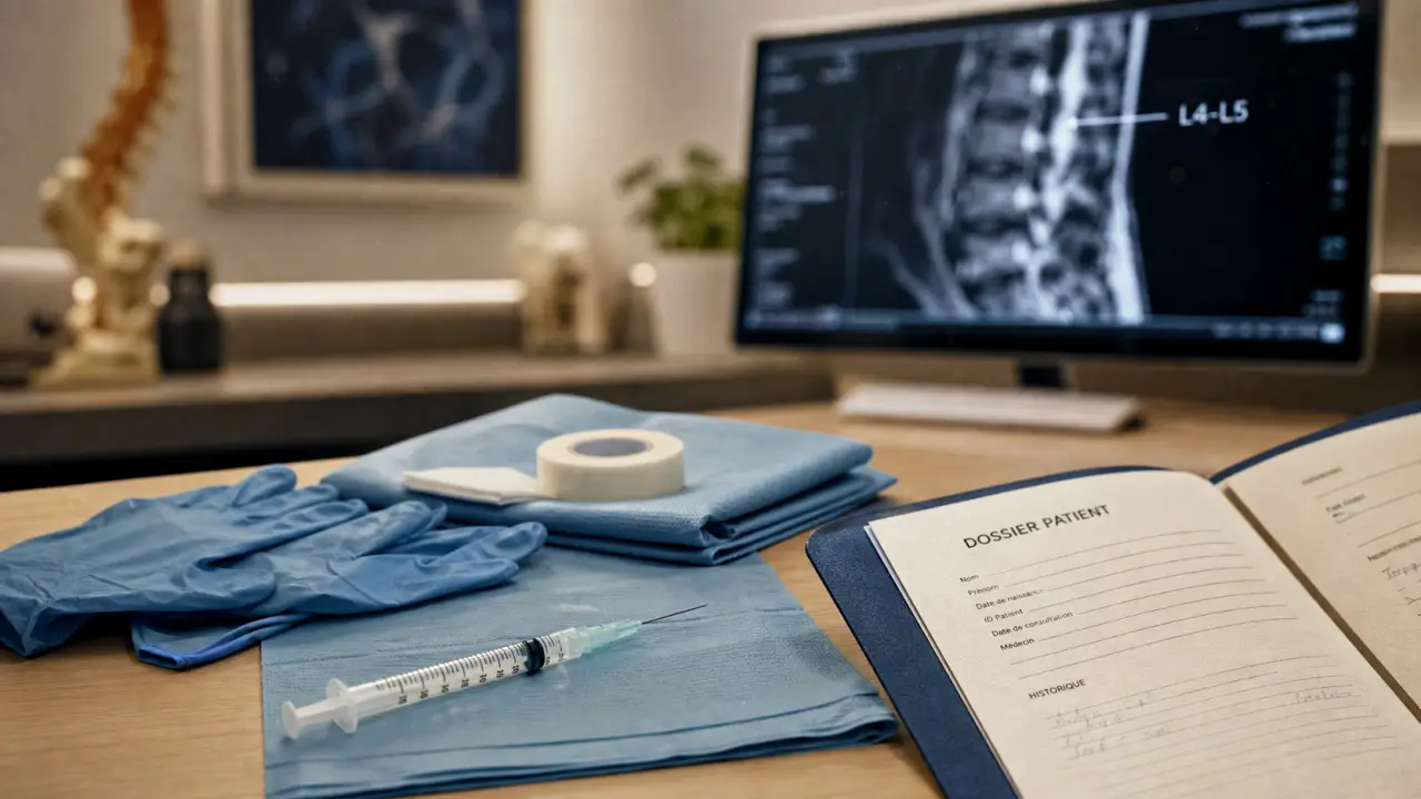 infiltration lombaires l4 l5 en consultation médicale