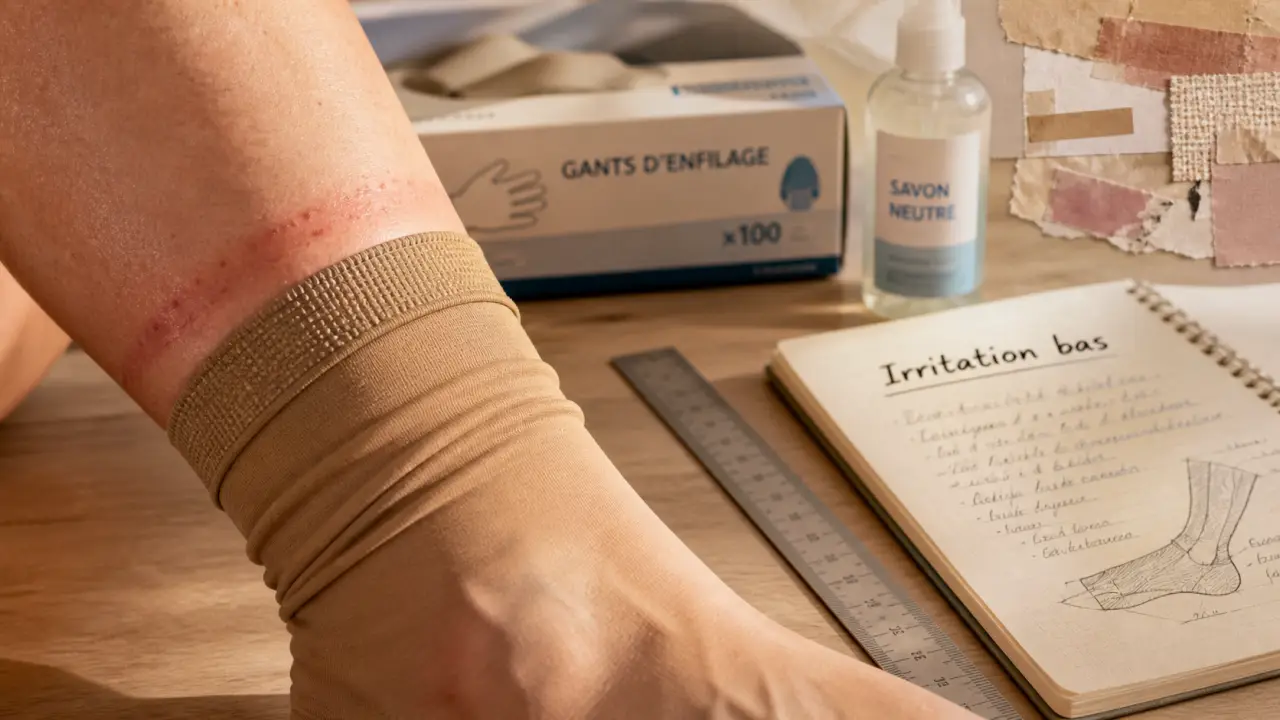 Allergie aux bas de contention : silicone, taille ou irritation, les signes pour distinguer la cause