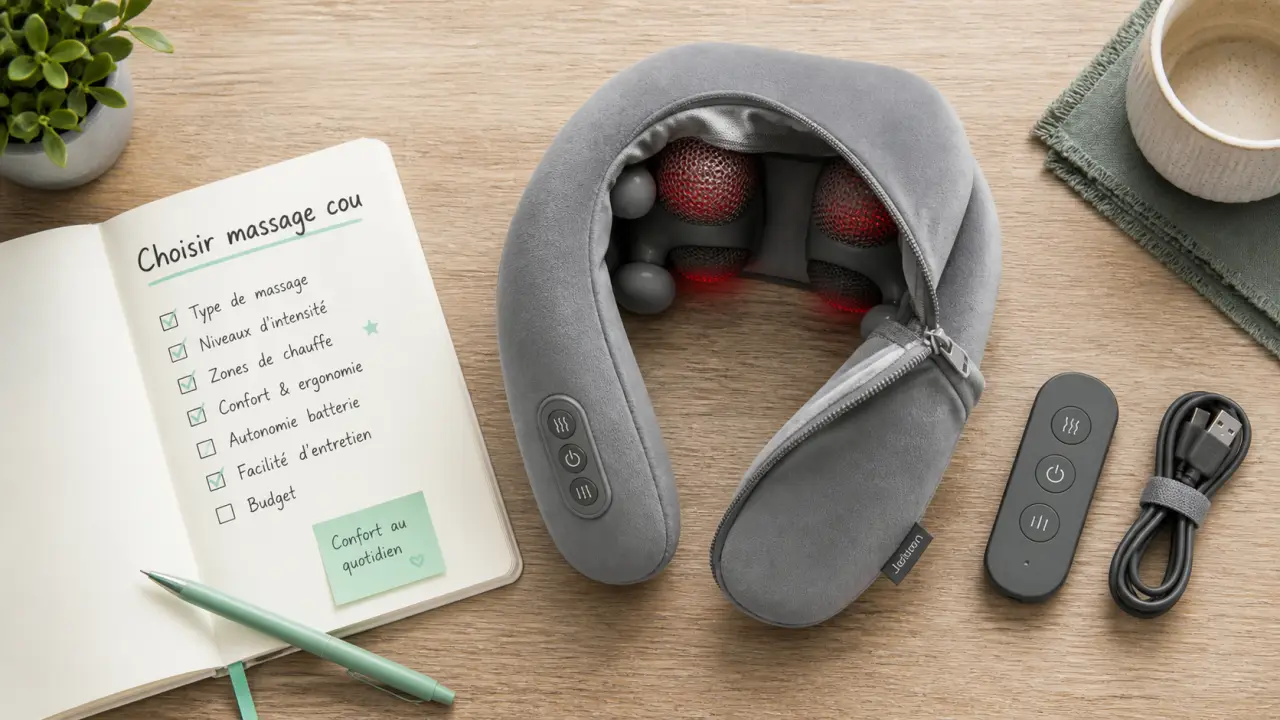 Chaleur, shiatsu ou vibrations : quel appareil massage cou choisir selon vos tensions ?