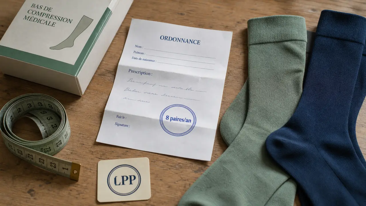 8 paires par an, ordonnance et LPP : combien de bas de contention sont remboursés ?