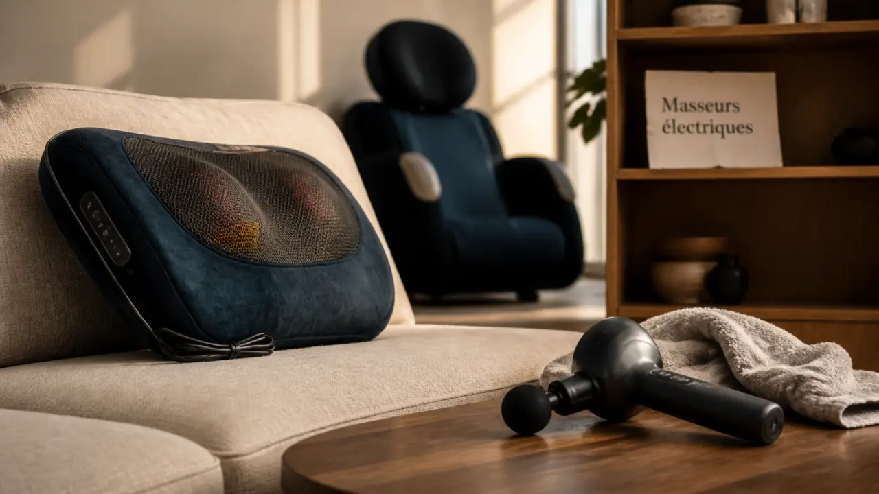 Nuque, épaules, dos : quel masseur électrique choisir entre coussin, fauteuil et portatif ?