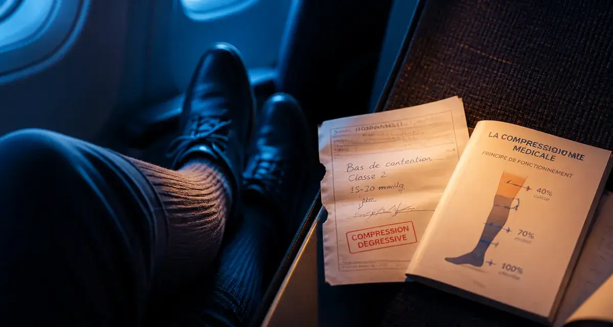 Bas de contention avion : port et choix de classe en vol