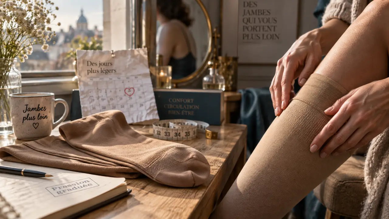 Bas de contention avant/après : quels effets sur les jambes lourdes et gonflées ?