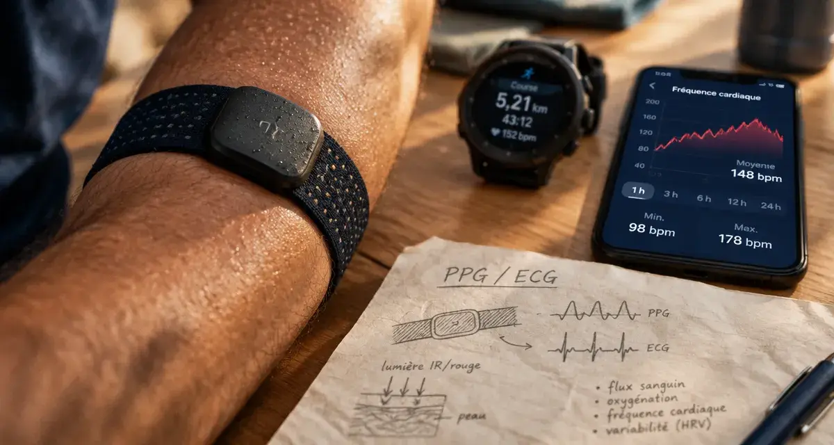 Capteur cardiaque brassard : le compromis entre ceinture et montre tient-il ses promesses ?
