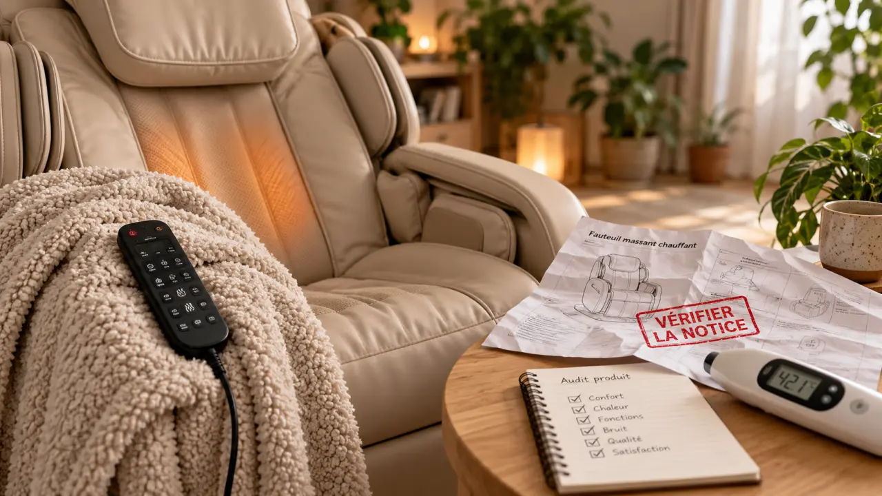 Fauteuil massant thermique Relaxomax chauffant : avis prudent sur le massage, la chaleur et l’achat