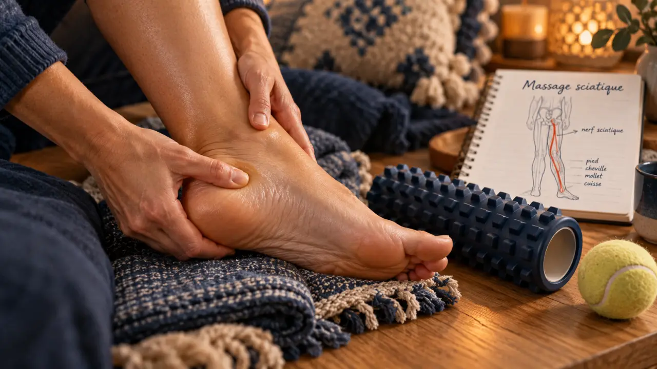 Massage du pied et nerf sciatique : où appuyer, combien de temps, et quand s’arrêter