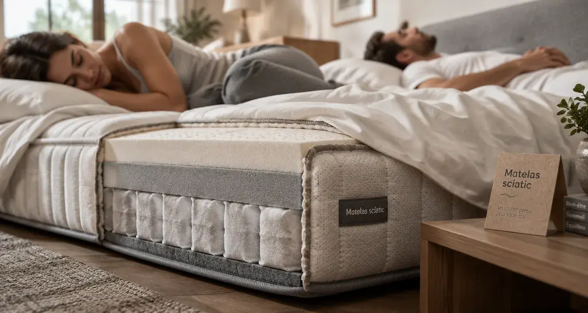 Matelas pour mal de dos sciatique : privilégiez un soutien équilibré sans affaissement du bassin